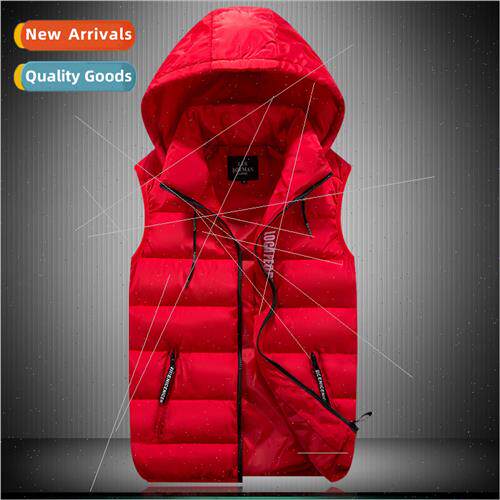 Spring Autumn Men Warm Vest Standing Collar Vest Men Casual