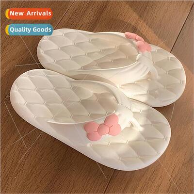 Seaside outside wear casual thick bottom beach slippers fema