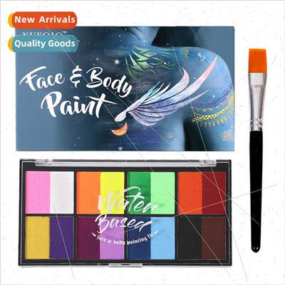 8-color dual-color water-soluble body painting pigments chil