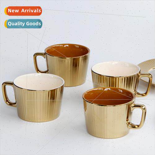 Ceramic cups gold coffee cups high-end hotel cups ion-plated