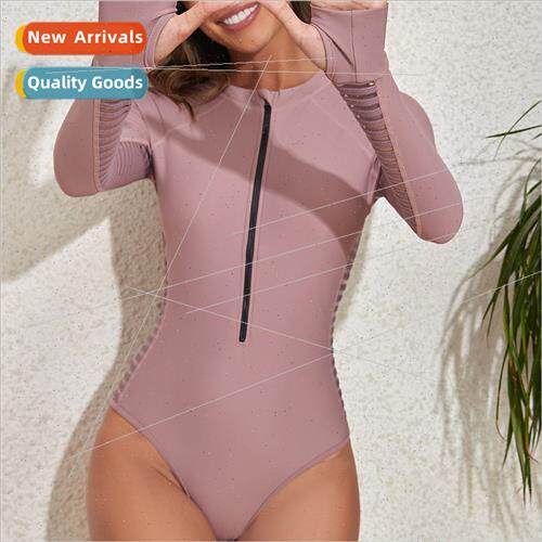 2023 Europe New One-piece Bikini Swimsu Conservative Belly L