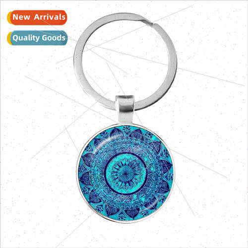 Accessories Mandala Flower fe Time Gemstone Keychain