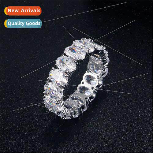 Europe mple Pigeon Egg Oval Zirconia Super Sparkle Index Rin