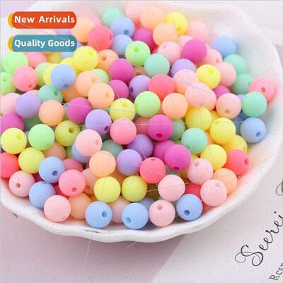 Frosted round beads loose beads diy handmade materials beadi