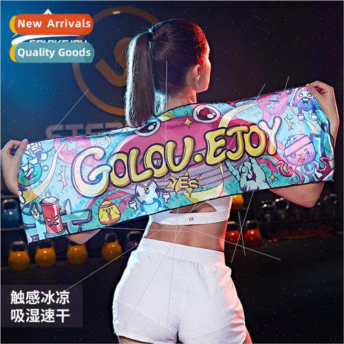 2022 new cold feeling sports towel tide printing wrist towel