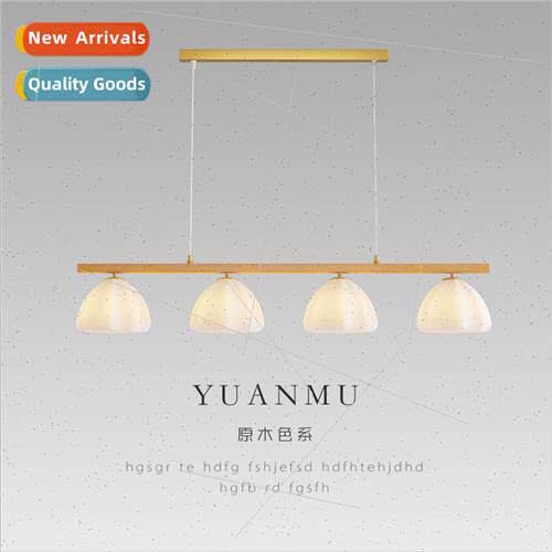 Scandinavian wood grain cotton dining room chandelier modern