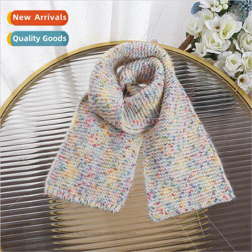 new wave scarves Korea colorful knted scarf female autumn wi