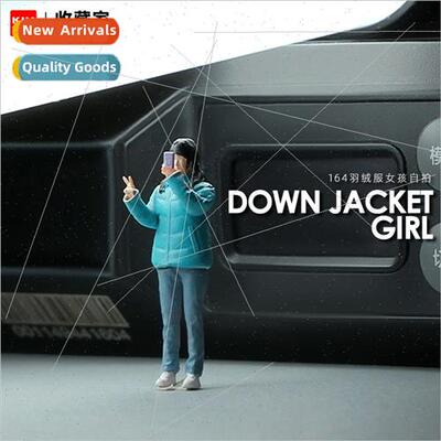 1:64 ndy girl cell phone selfie miniature doll handmade mini