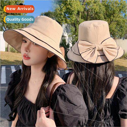 8266 summer new sun hat children Korea  fashion bow fisherma