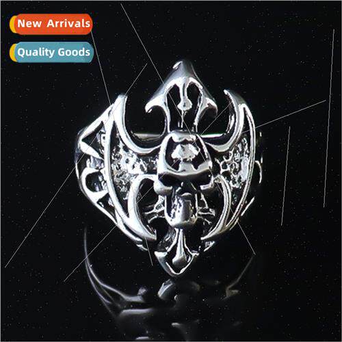 Adjustable Bat King Ring Fashion Hollowed Out Carved Flower