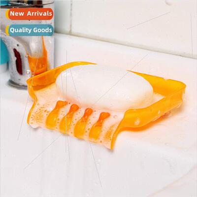 Dazzling Colorful Suction Cup Drainage Soap Box Soap Box Can