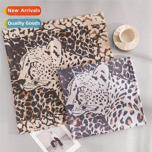Leopard print scarf female winter new Europe Uned States fas