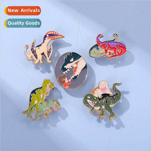 Creative retro colorful cartoon animals dinosaur series pers