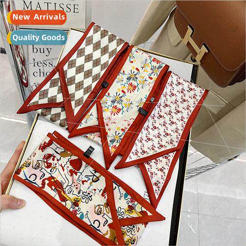 Diamond plaid cartoon model neckerchief playful colorful but