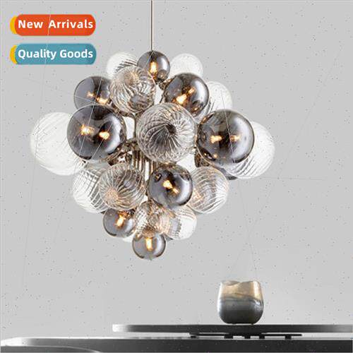 Scandinavian art design bubble ball glass chandelier post-mo