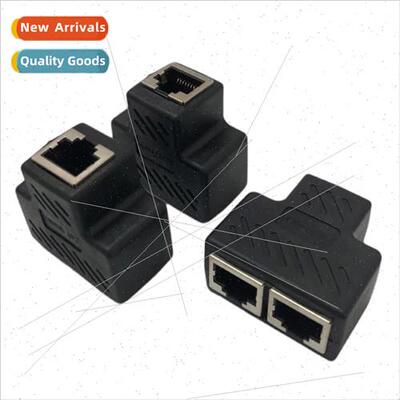 CAT6 RJ45 Network Tee Header Network Cable Extension 1 in 2