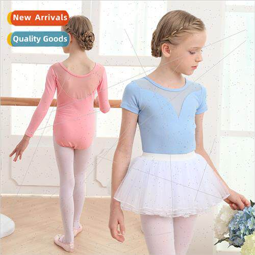 Childrens dance costumes girls practice clothes short-sleeve