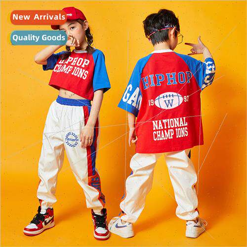 Set Dance Childrens  Clothing Hip Hop   Wind Exposed Navel G
