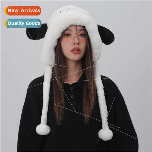 Autumn winter cute cartoon puppy plush hat female girlfriend