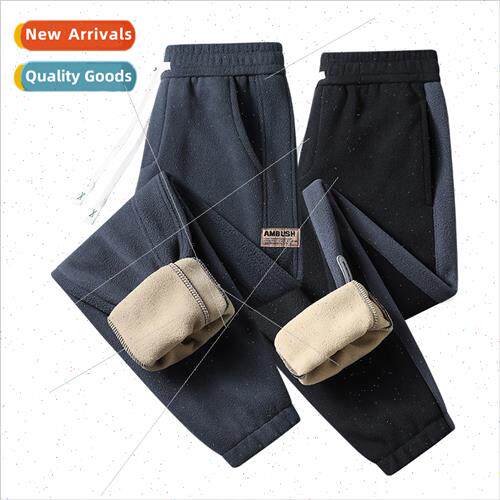 Winter sweat pants men shaker pants casual pants drawstring