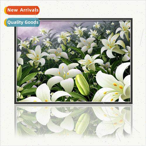 Diamond painting new lily cross stch modern living room deco