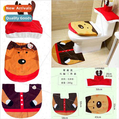 Christmas Decorations Toilet Cover Creative Christmas Decora