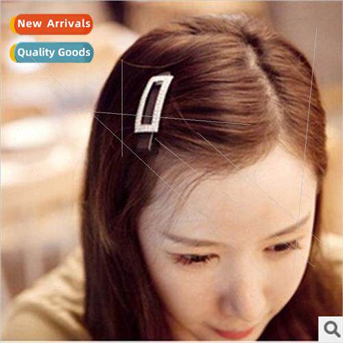 Korea fashion lady wh full diamond duckbill clip hair access