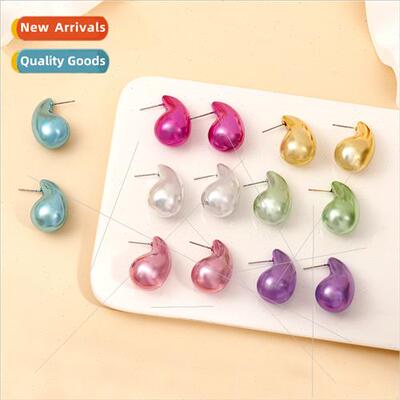 Senior sense water drop earrings female exaggerated senior d