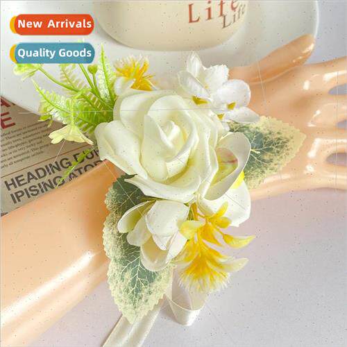 2023 New Bridesmaid Wrist Flower Stereo Flower Headdress Han