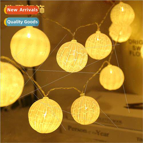 LED color lights string lights round ball crackle full stars