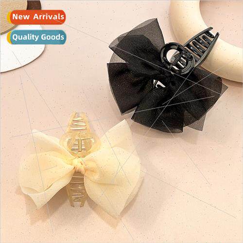 Fashion personaly bow grab clip female back head shark clip