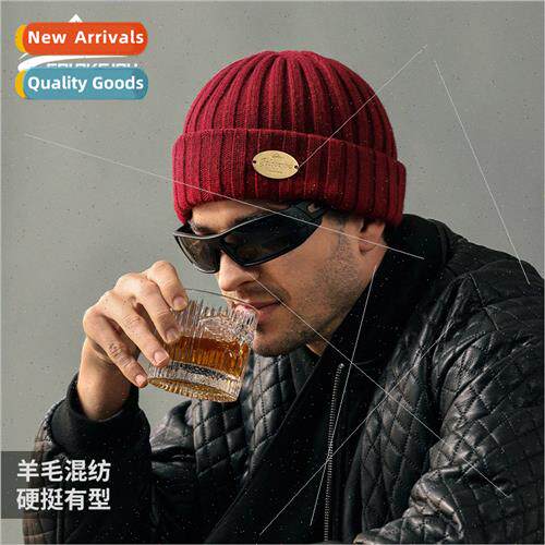 Autumn and winter wool kn cap mens outdoor thickened windpro