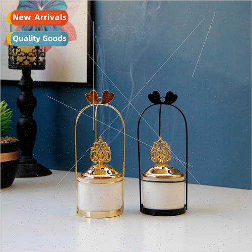 Middle East Arabic gold metal iron ceramic combination incen