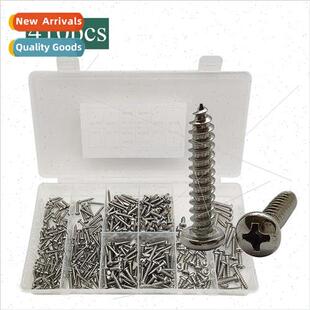 stainless steel Phillips boxed head 201 pan 410pcs M3M4M5