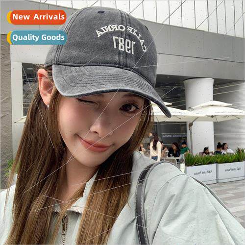 Spring Autumn Hat female Korea  letters washed cowboy baseba
