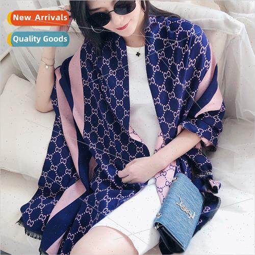 2023 Europe Uned States new thickened warm scarf female spri