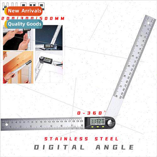 Electronic digal display angle ruler protractor stainless st