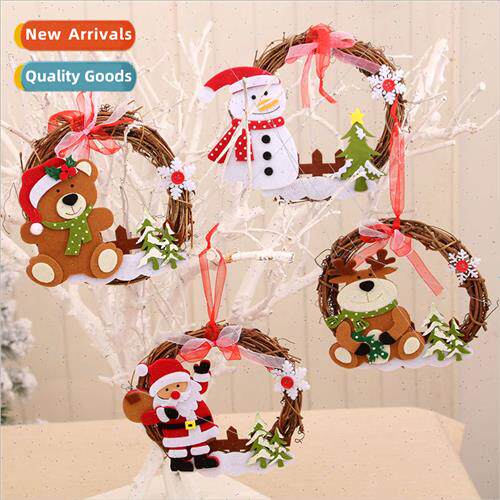 Christmas Wooden Rattan Wreath Christmas Decoration Supplies