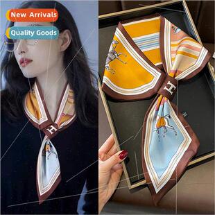 spring summer cross splicing lazy steed satin Korea double