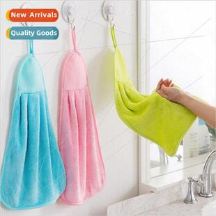 Solid Color Absorbent Hangable Drying Bathroom Quick Kchen