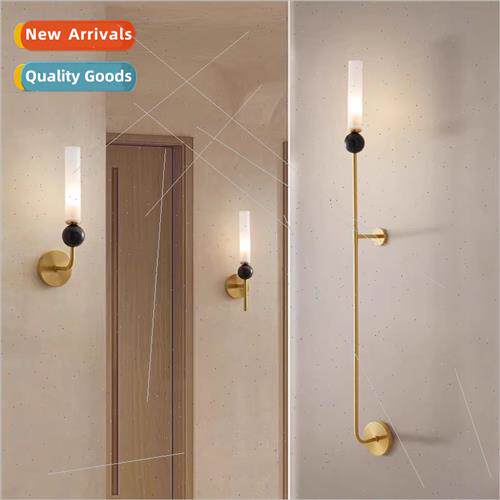 Full copper wall lamps entryway decorative aisle lights hall