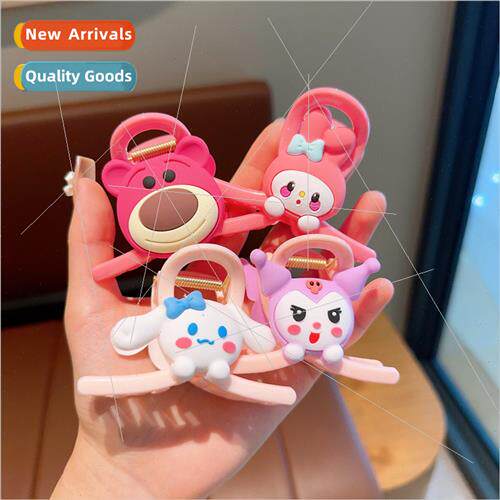 Children cute cartoon scratch clip ltle girl 2023 back head