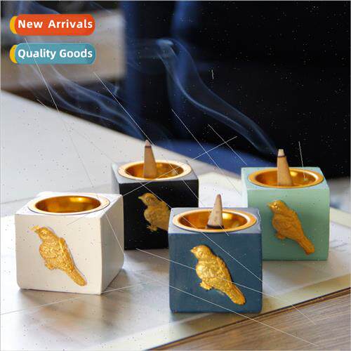mple modern Europe colorful square resin small incense burne