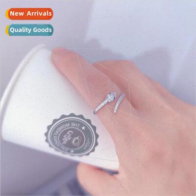 Korea fashion tanium steel full diamonds small snake index f
