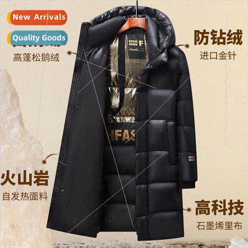 2023 winter new gold black women whe goose down medium-lengt
