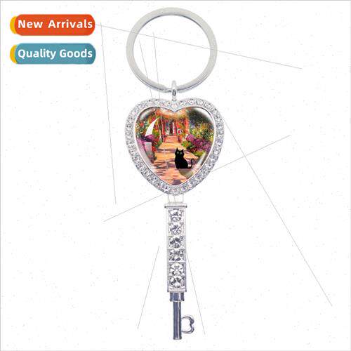 Cartoon cat glass dome fashion cut animal handmade creative
