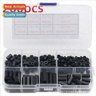 nylon double screws black nuts post isolation 200pcs pass