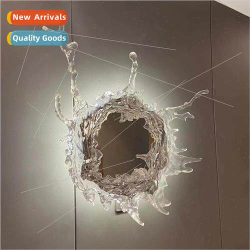 modern art water drop mirror light wh makeup mirror LED wall