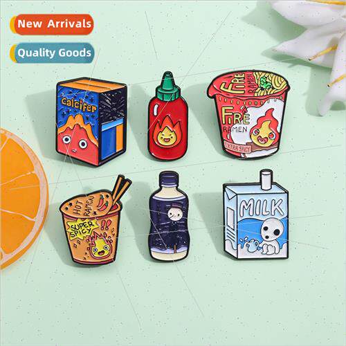 New alloy jewelry creative cartoon bubble drink physical ser