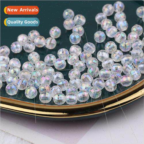 Handmade beading diy material package 8mmAB colorful earth b